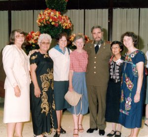Kristin, with Castro and others