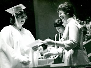 Kristin at Loretto Academy, Kansas City, Mo., at graduation