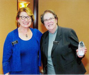 From left are Mary Anne Harvey and Mary Catherine Rabbitt. Harvey, executive director of Disability Law Colorado, was Mary Catherine’s boss. (Photo courtesy of Mary Catherine Rabbitt)