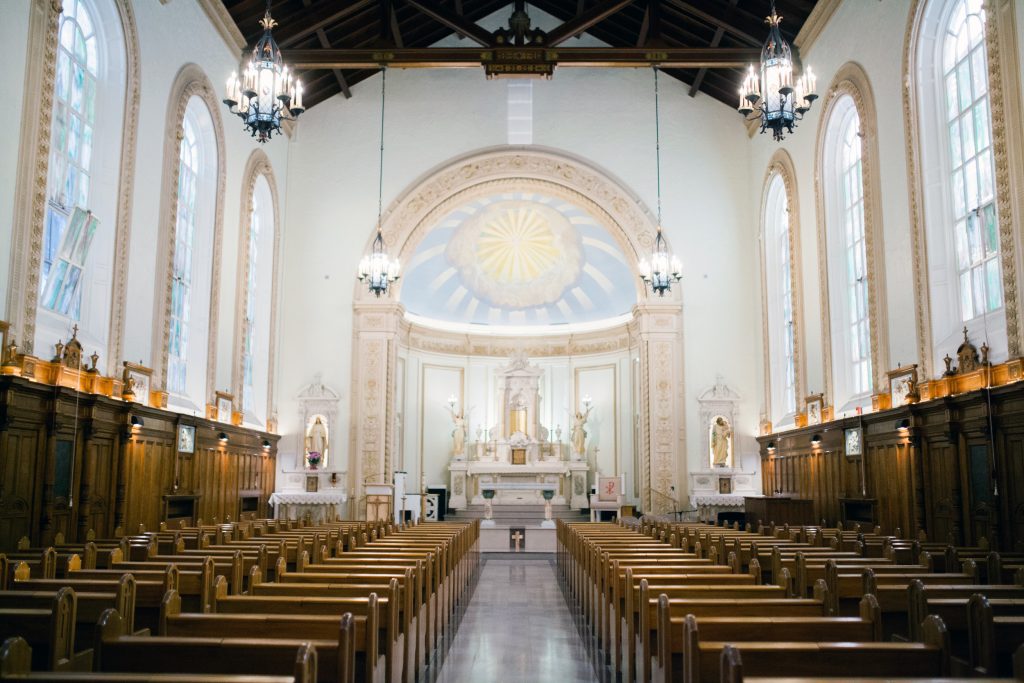 A newly renovated St. Joseph Chapel