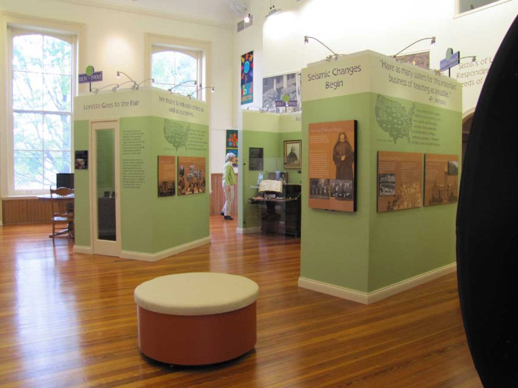 Photo of museum displays in the Heritage Center