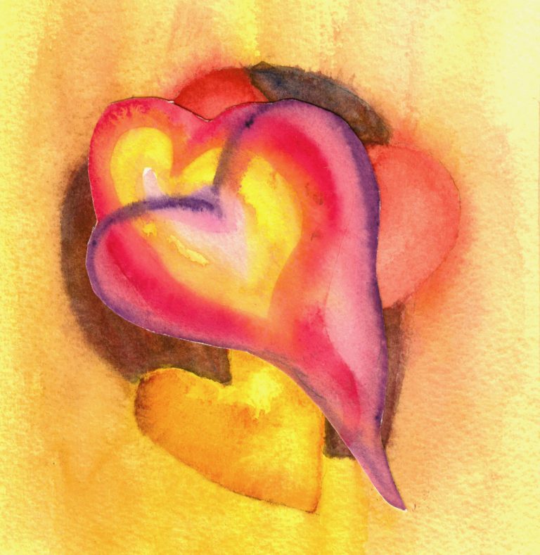 Watercolor heart