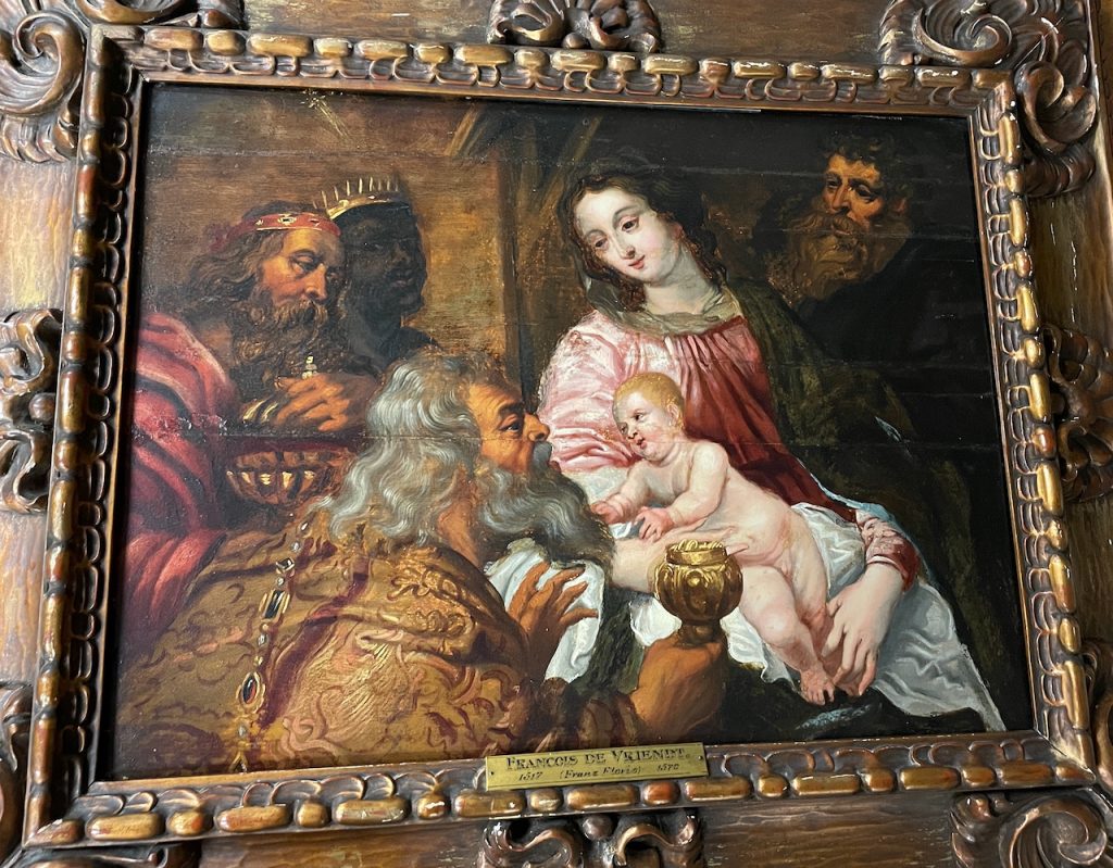 Framed oil painting by Frans Floris the Elder