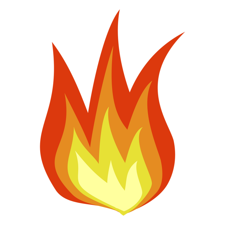 Orange flame png sticker, icon