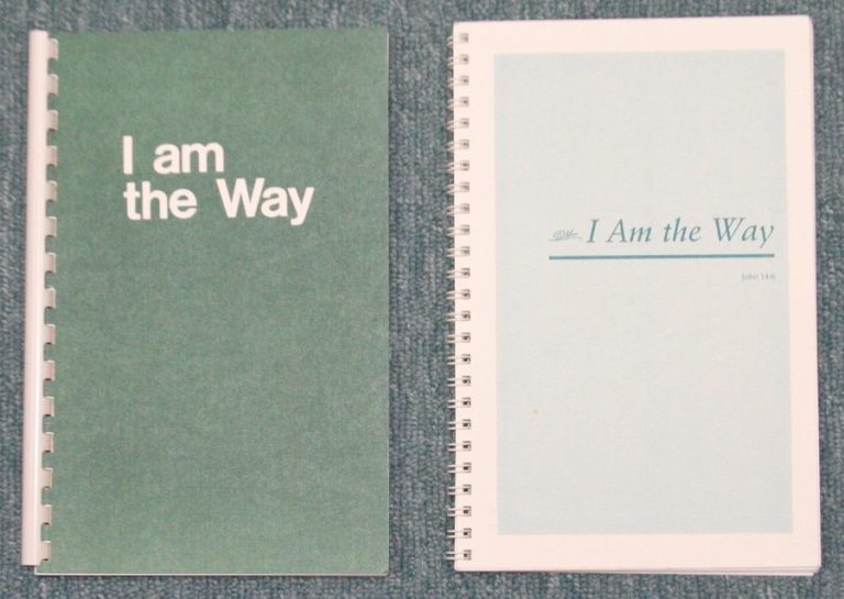 Two book covers with the same title ("I Am the Way") in different fonts.