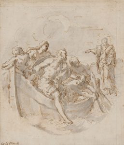 Tondo with Christ bidding Peter