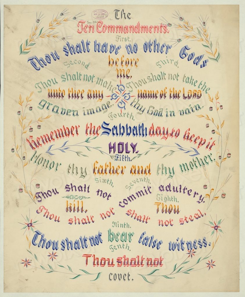 The Ten Commandments (1889)