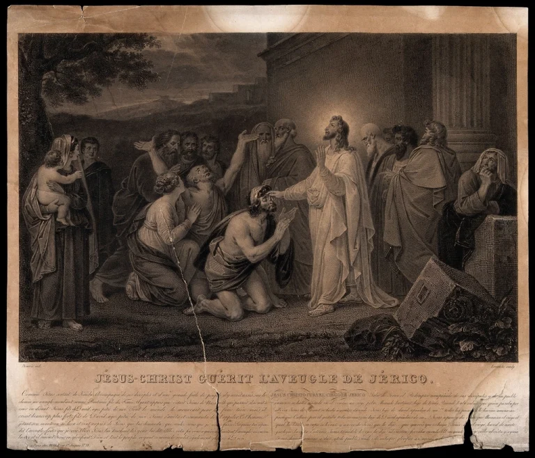 Christ heals blind Bartimeus evening