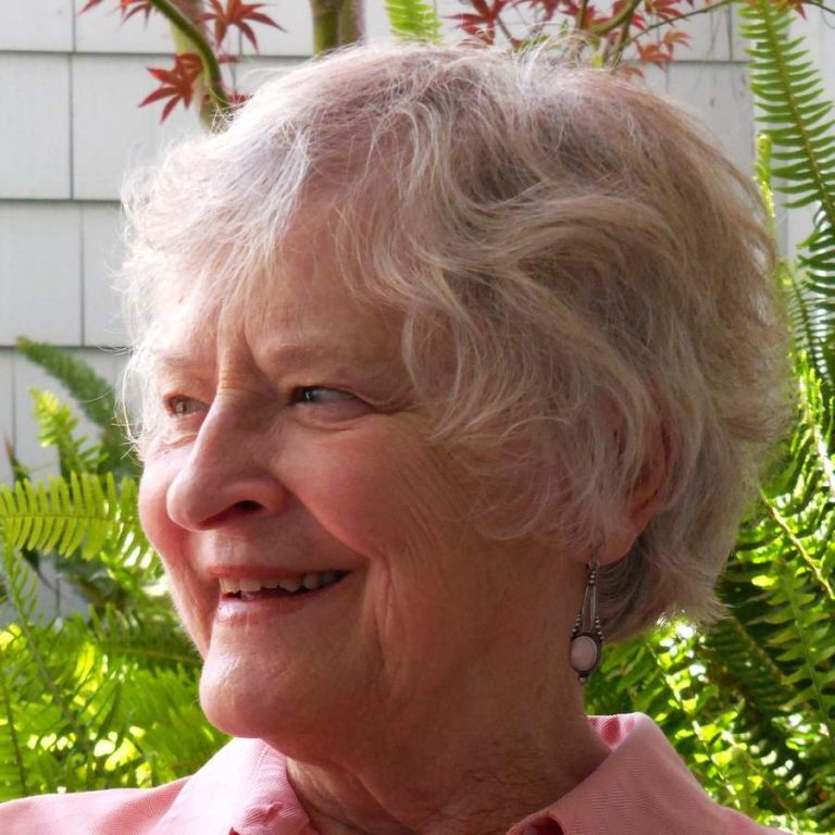 Therese Stawowy in profile, outside.