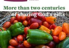 Cover image of the Summer 2026 Loretto Magazine - basket full of colorful peppers and tomatoes. Text at the top reads: "Loretto Magazine: Summer 2026: Volume 67, No 2. Inside ... Loretto's history is linked with U.S. history; Loretto's imact cascades through generations; Marian Middle School shapes women for life; Loretto at the UN marks 35 years; We offer our 2025 Impact Report; ... and more"