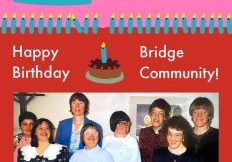 A brightly-colored red and pink cover of the Loretto Magazine, Winter 2026, Volume 67, No. 1. Text reads "Inside... The Bridge Community in Denver at 40; Christina Garcia CoL serves with heart; Loretto Jubiliarians celebrate 75-plus years; Loretto and others face a difficult truth ...and more"