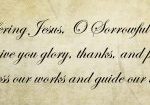 Thumbnail section of text of a prayer