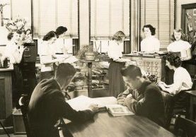 Illinois: Although the Sisters had 21 schools in Illinois, our photograph collection from that state remains relatively small at 288 images. My favorite Illinois photo comes from St. Patrick’s School in Kankakee (unfortunately often abbreviated as KKK on the backs of photos). This image shows the school’s library club from the 1948-1949 school year. As a graduate of library school, I am always a sucker for a good library photo!
